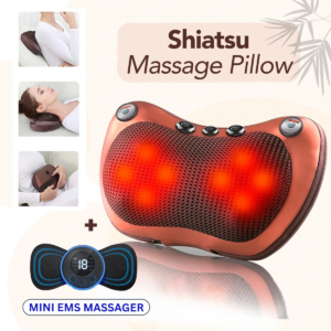 Shiatsu Thermo Massage Pillow + Mini EMS massager