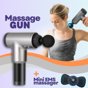 Massage Gun + Mini EMS massager