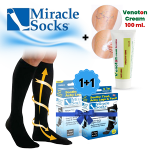 Miracle Socks 1+1 + Venoton Cream