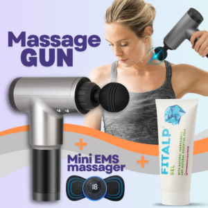 Massage Gun + Mini EMS massager + Fitalp Gel