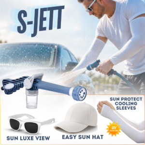S-Jet + Easy Sun Hat + Sun Luxe View + Sun Protect Cooling Sleeves